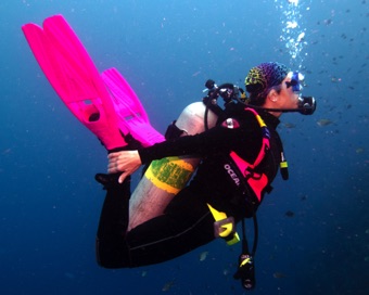Nancy showing yoga pose
